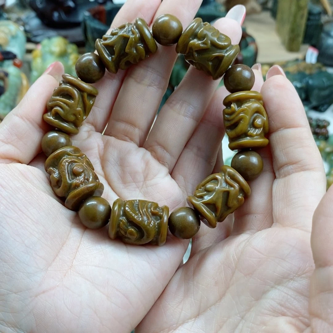 透闪石质玉手链未镶嵌a****g