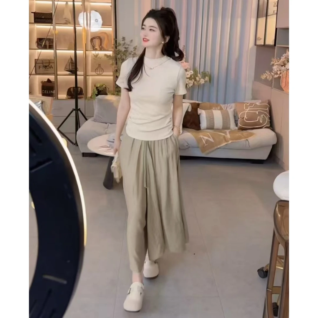 『简约设计U』设计显瘦百搭时尚套装8829