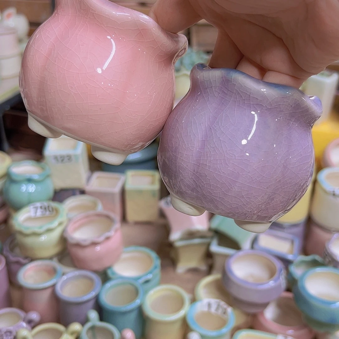 陶瓷花盆当场满12包邮