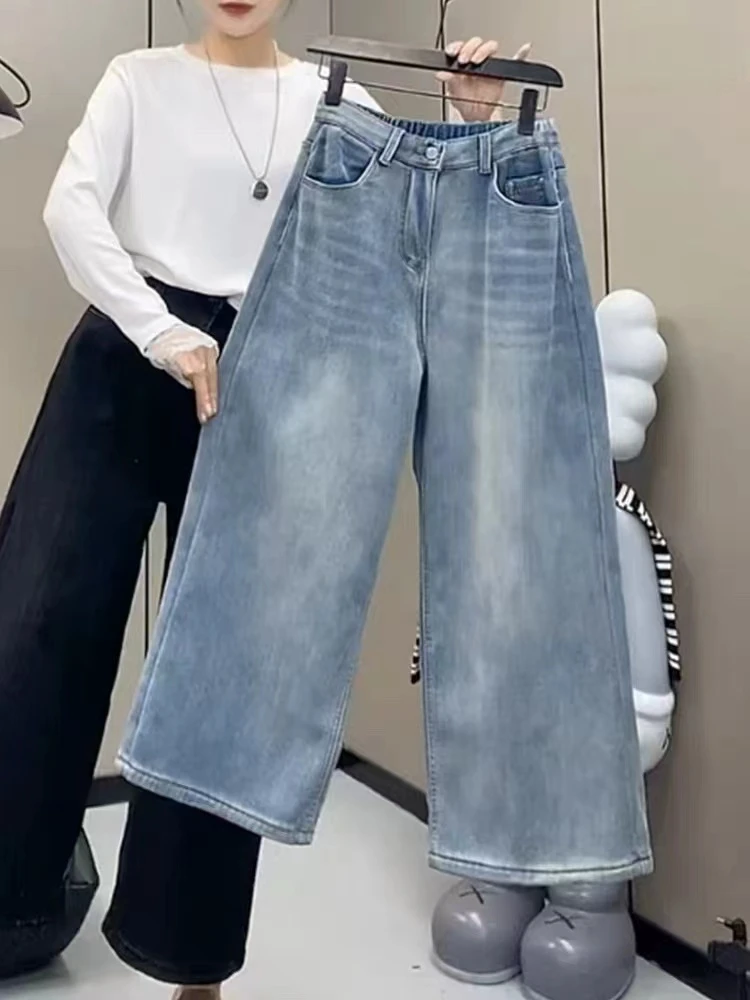 【李姑娘专属】6171高腰显瘦加厚加绒牛仔裤，实物已直播间为准