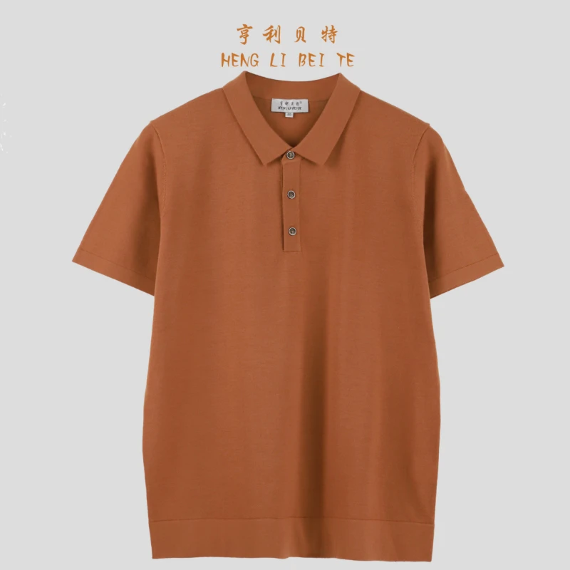 2507-12夏季必备男士美丽诺100%精纺羊毛轻薄吸湿排汗时尚POLO衫