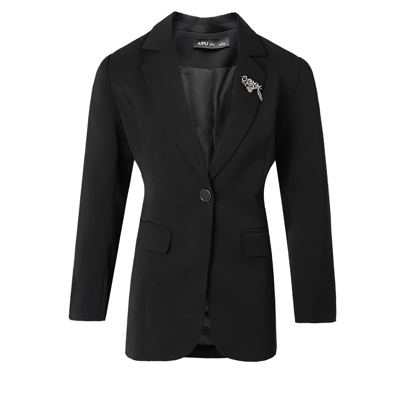 32404A女装大码西装外套胖mm高级感2024年春季新款时尚西服
