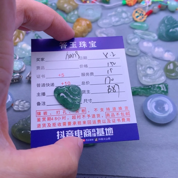 翡翠未镶嵌颈饰h**g