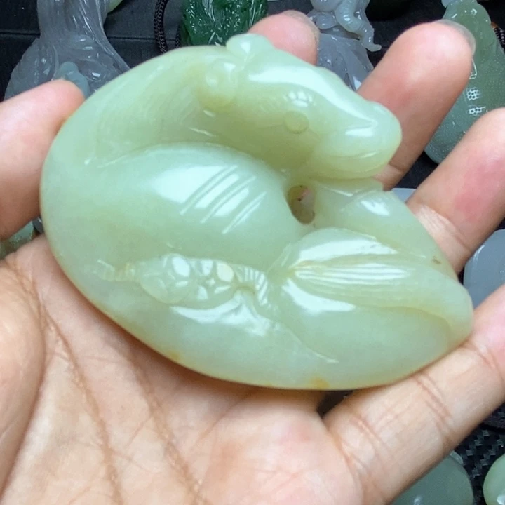 颈饰未镶嵌和田玉老*
