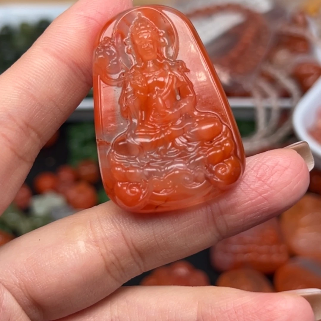 玲***致南红玛瑙未镶嵌吊坠(不含链)