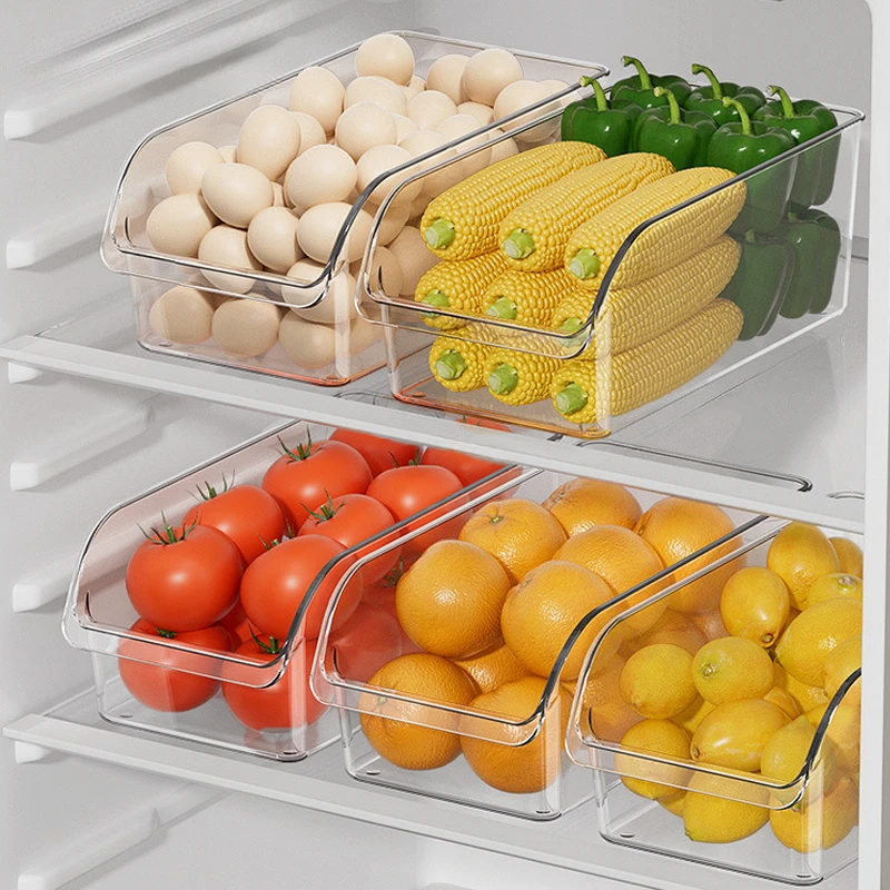 冰箱收纳盒抽屉式食品级保鲜盒厨房整理神器分装盒鸡蛋饮料储物盒