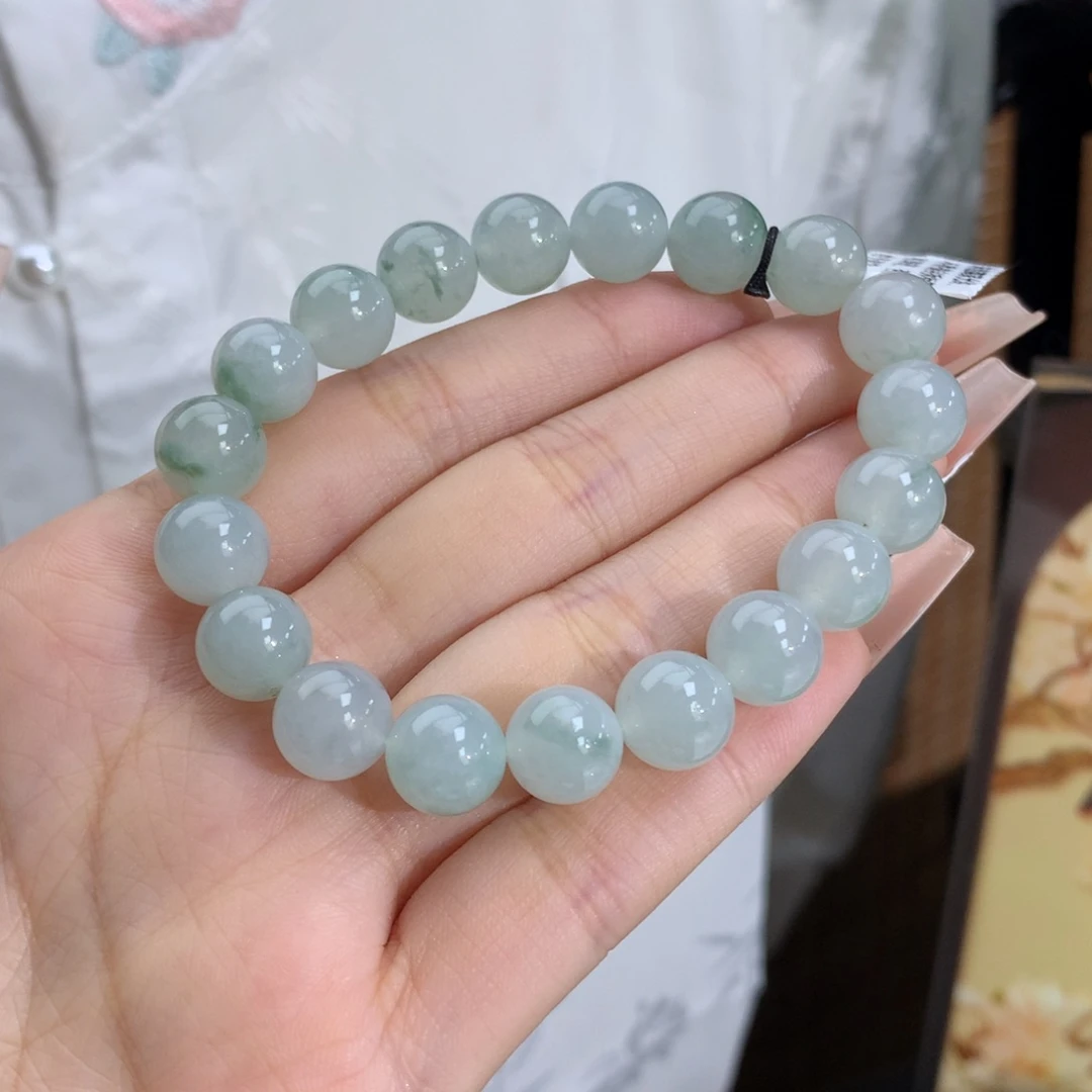 未镶嵌手链翡翠卡10冰润晴底飘绿花