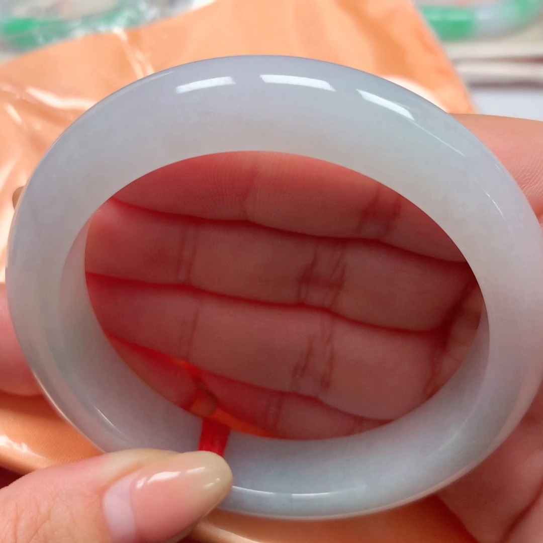 翡翠未镶嵌手镯27冰月光