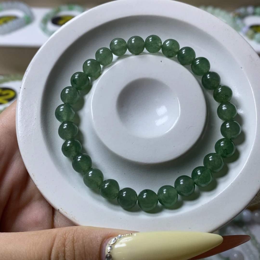 未镶嵌手链翡翠冰油青卡7