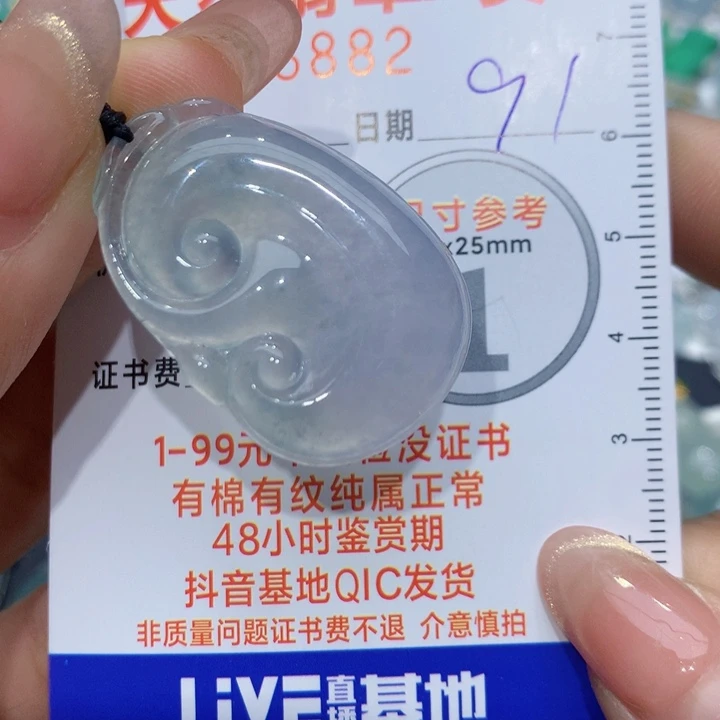 翡翠颈饰未镶嵌如意