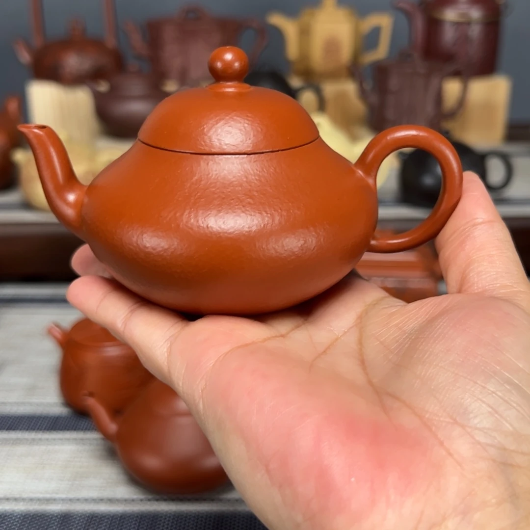 茶壶紫砂◔***梨形朱泥150毫升