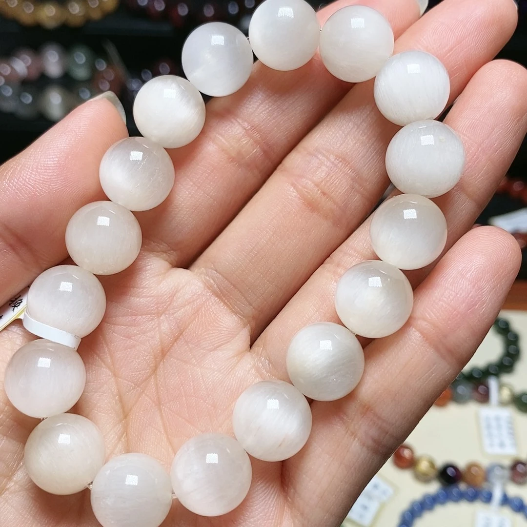 手串未镶嵌水晶白兔毛