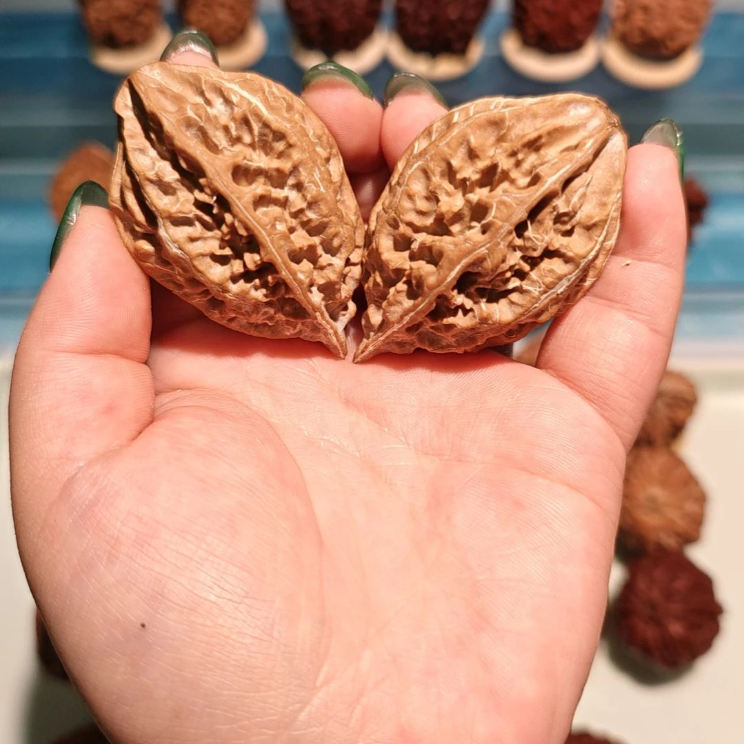 吊坠文玩核桃柳叶霸王枪精配对