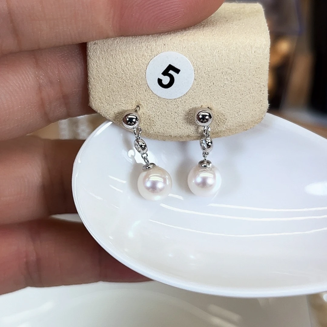 海***棠淡水珍珠银S925镶嵌颈饰