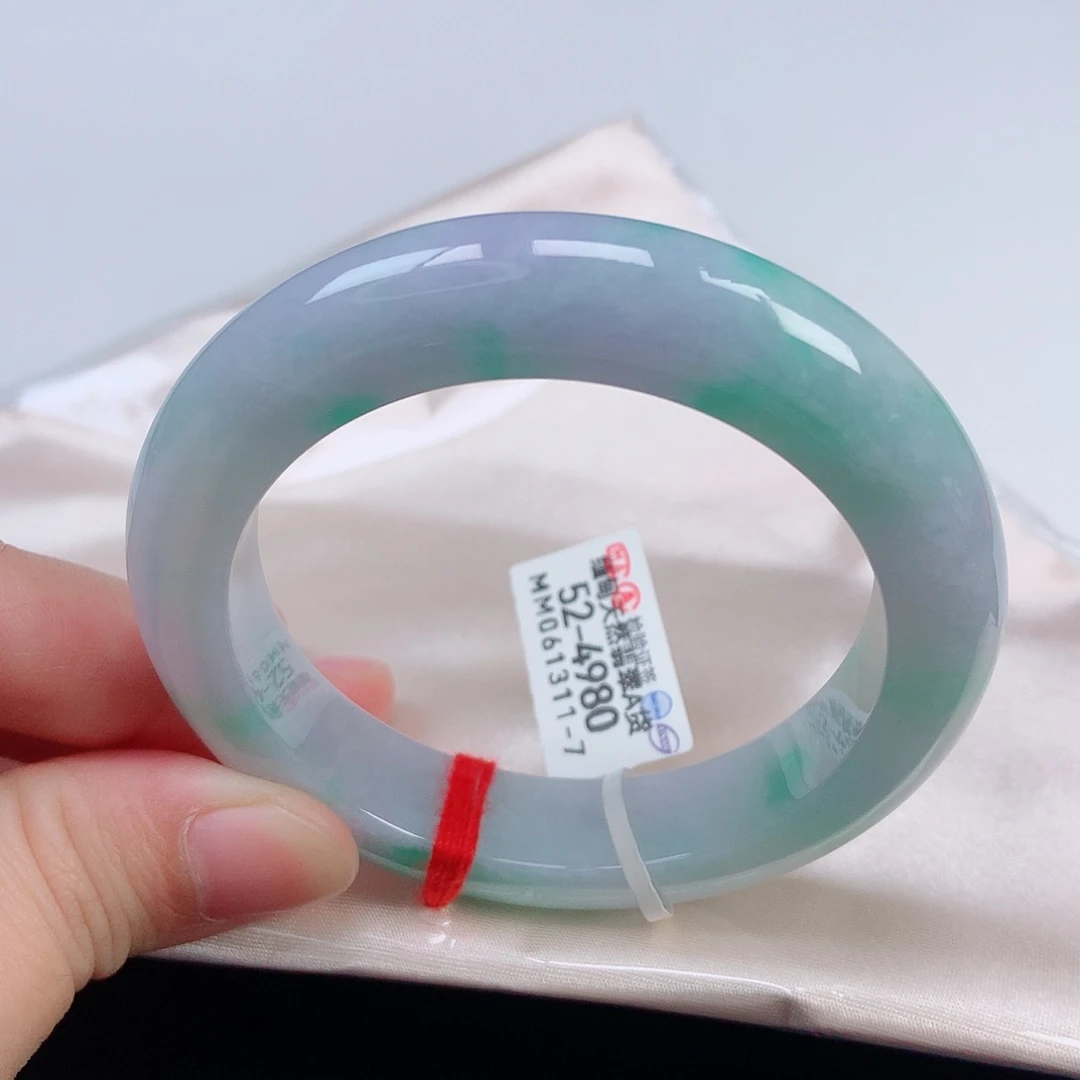 未镶嵌手镯翡翠52正圈