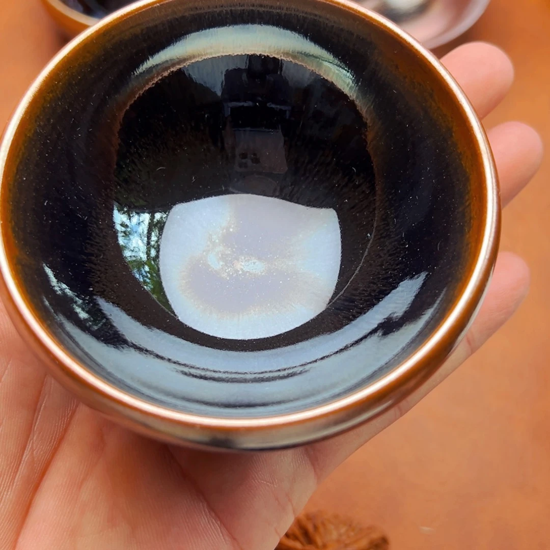 茶盏柴烧全品建窑建盏窝足杯