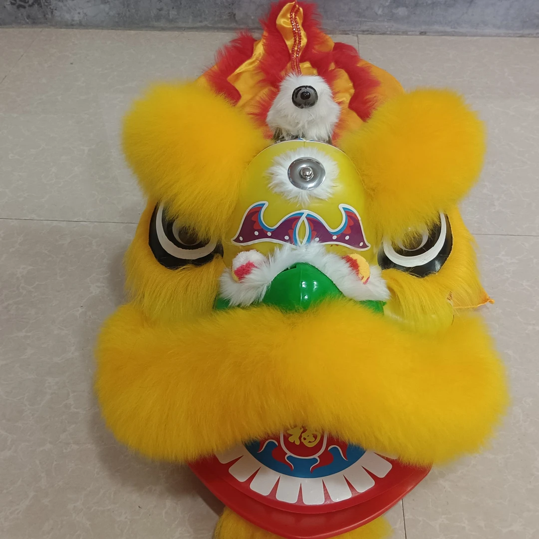 醒狮狮头表演道具适合幼儿园小学表演使用国潮风幼儿
