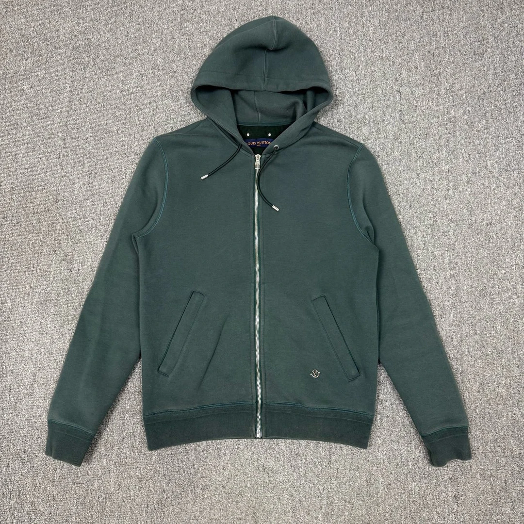 90新 LouisVuitton/路易威登 13237697 绿色下摆金属logo外套 S码