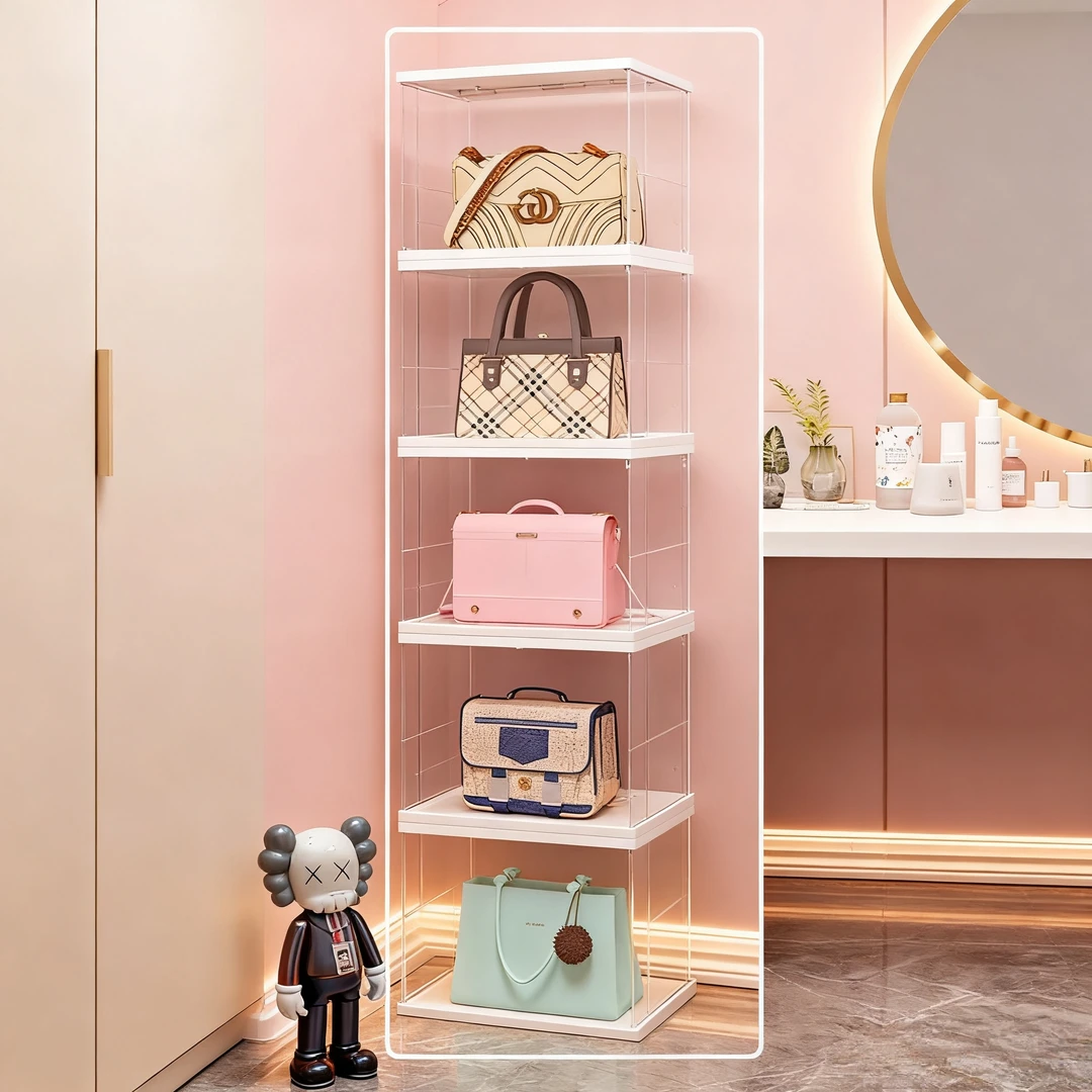 包包收纳神器收纳盒家用衣柜专门存放装小包包置物架防尘落地包柜