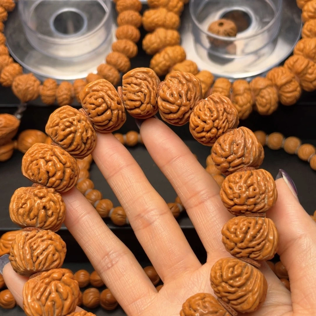 桃核手串龙纹桃核