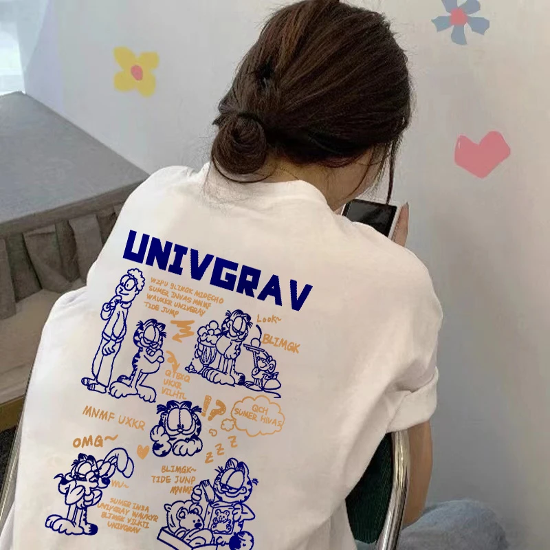 【6-1彩】2025纯棉男女同款纯棉T恤短袖t恤男女夏季ins潮牌潮