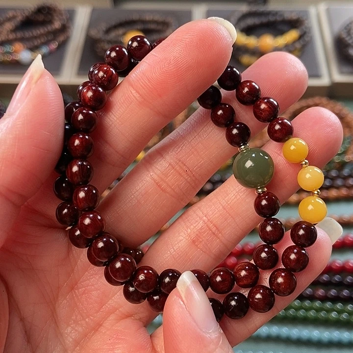檀香紫檀（小叶紫檀）手串未镶嵌