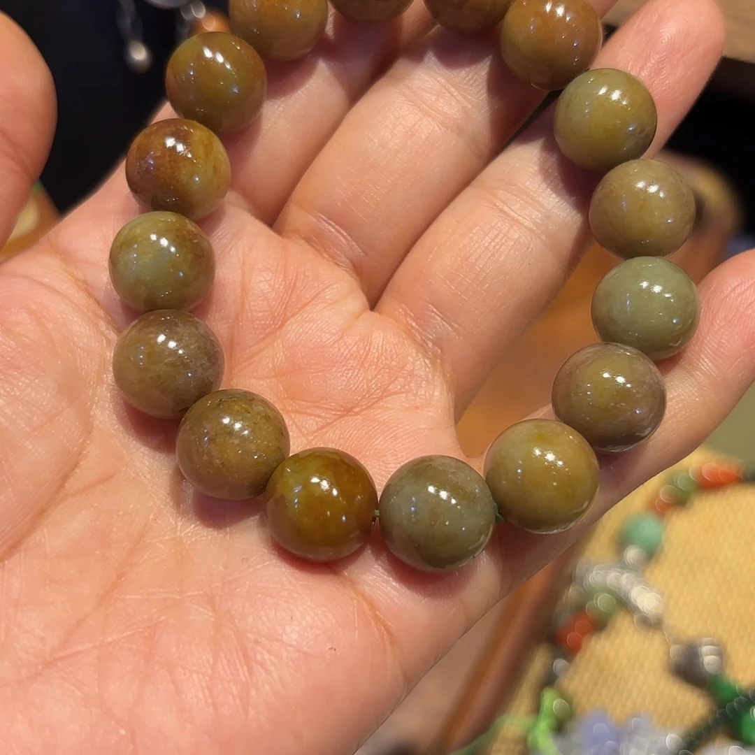 翡翠手链未镶嵌原创