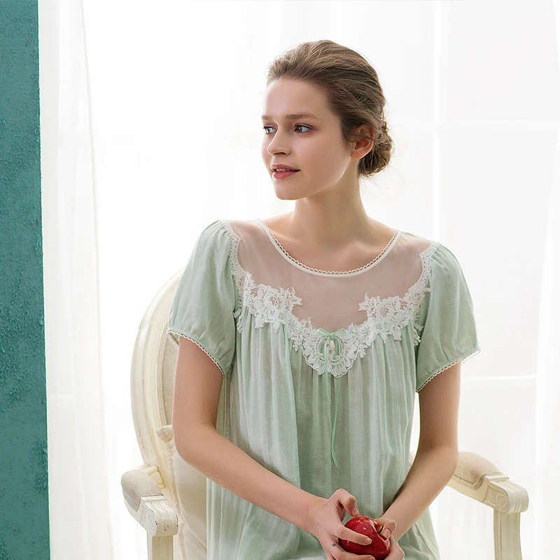 CA BRIDA【清新】春夏睡衣 夏季蕾丝女士家居服M321