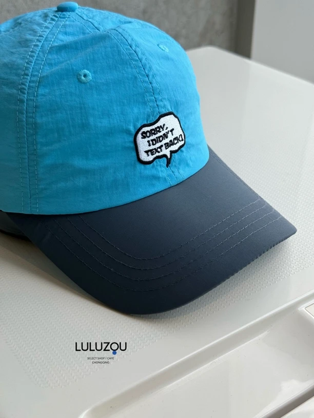 luluzou刺绣可调节棒球帽10070