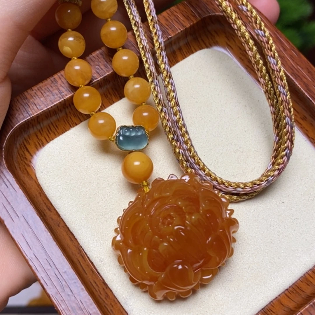 【闪购商品】蜜蜡颈饰未镶嵌项链