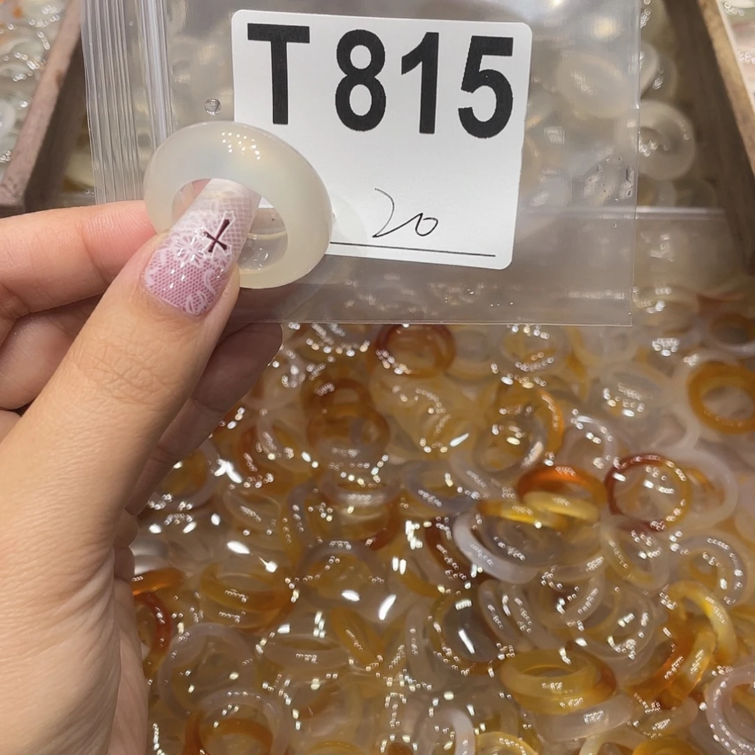 玛瑙/玉髓未镶嵌戒指815