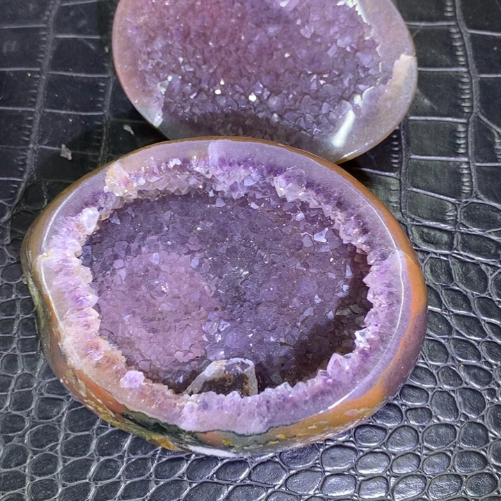 水晶福利紫晶盆未镶嵌