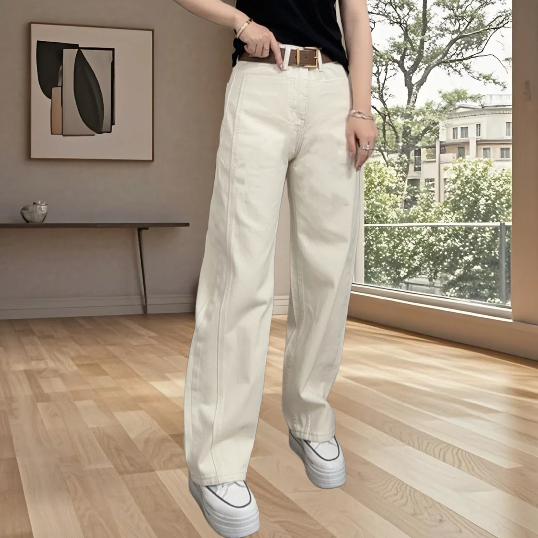 2025早春款水洗牛仔裤显瘦百搭新款裤子 7078