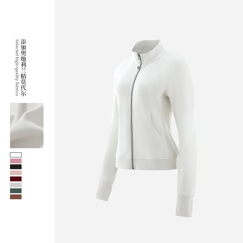 简约小高领外套DJU8017