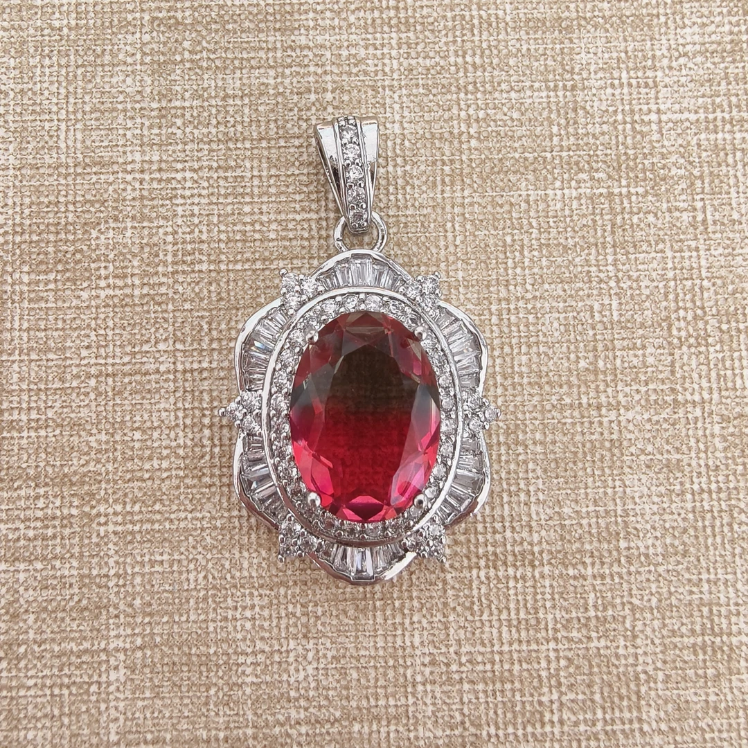 【清梧云初】 经典时尚百搭红色吊坠Y9