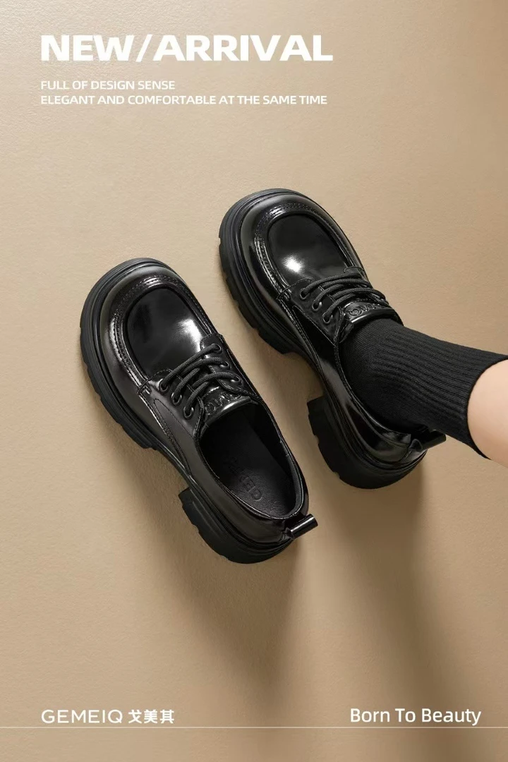 戈美其/GEMEIQ时尚厚底乐福鞋35211093