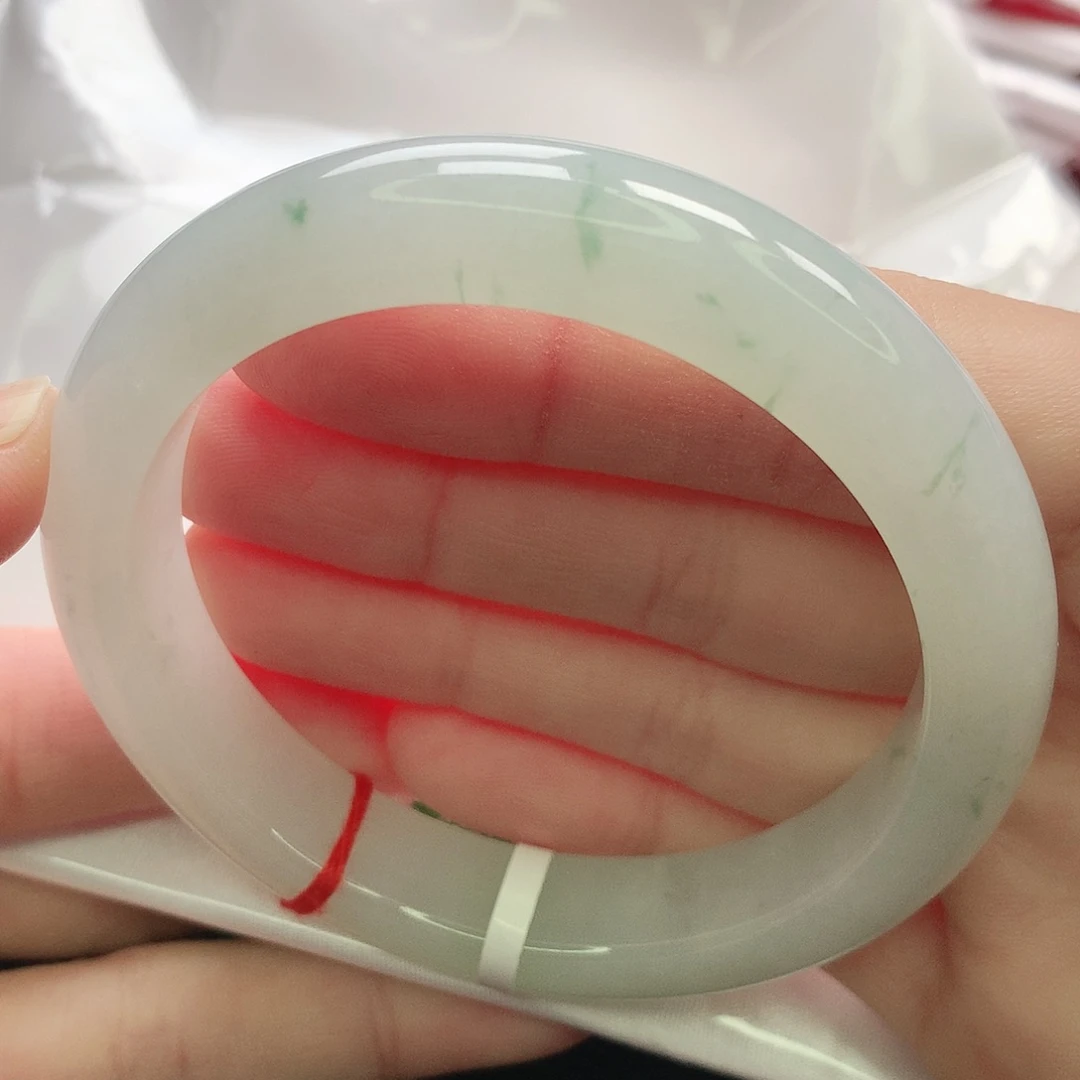 翡翠未镶嵌手镯缅甸5657