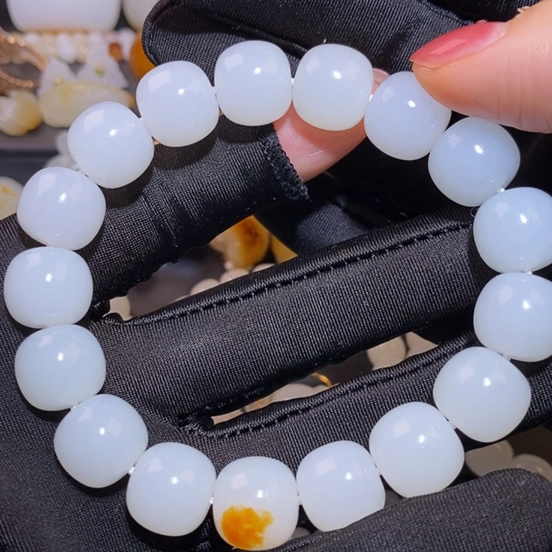 常***新和田玉未镶嵌手链