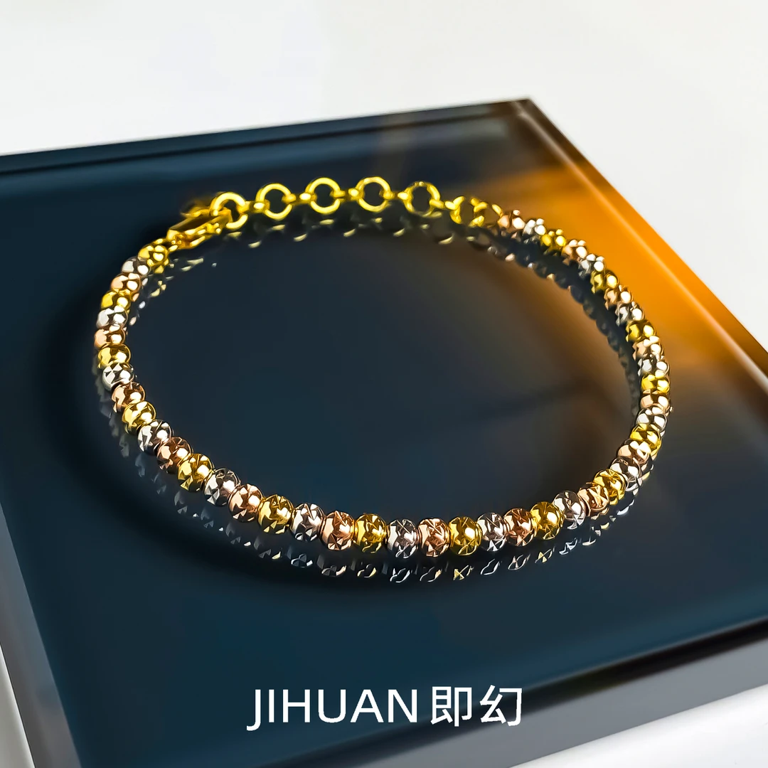 即幻 铜合金手链 法式轻奢彩色时尚气质小众手链 9702