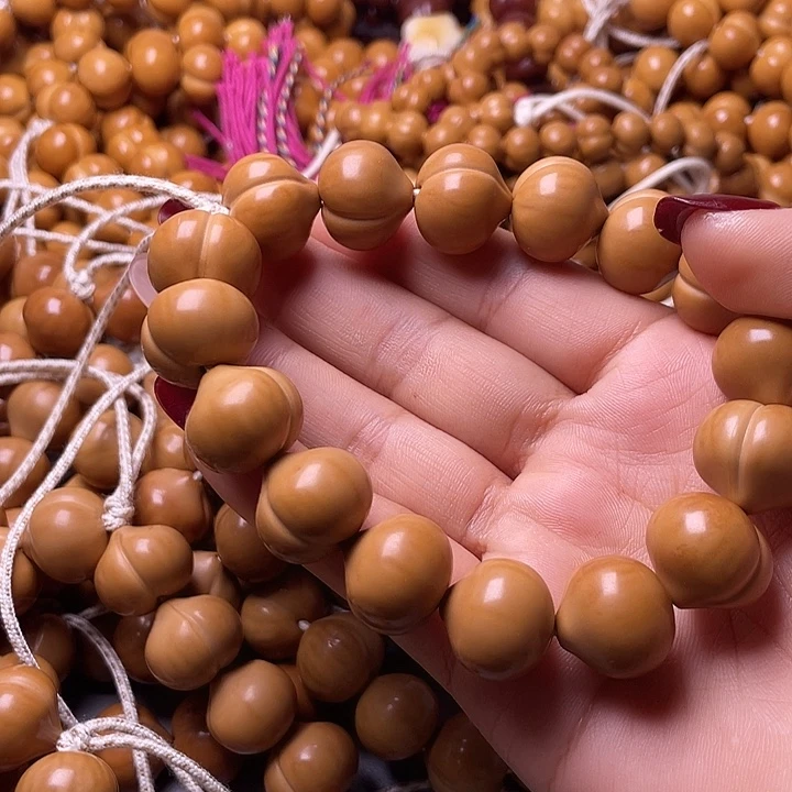 念***旧猴头核桃手串17尺寸镜面柯基屁桃手持全品无暇