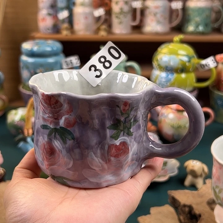 杯景德镇陶瓷手绘作品380