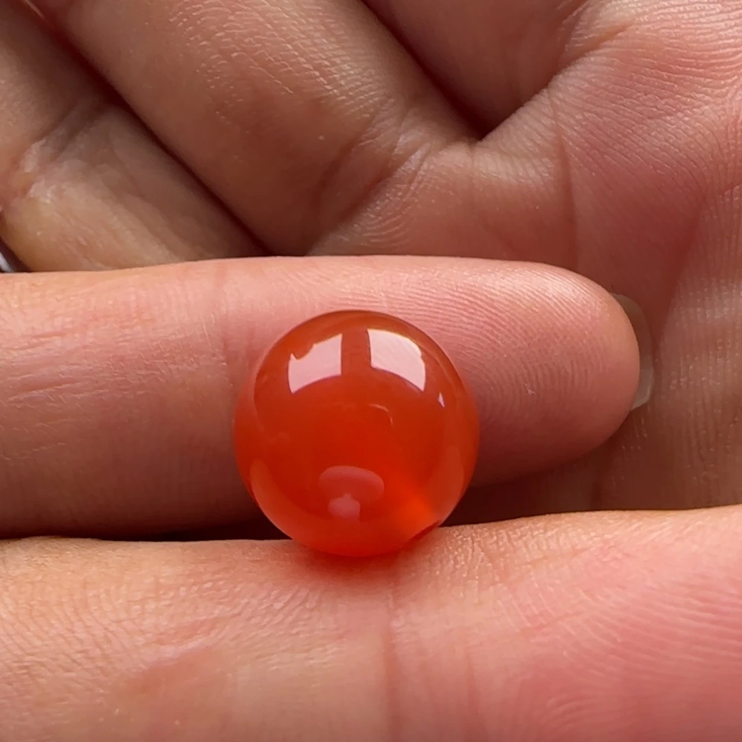 南红玛瑙圆珠11.8水线未镶嵌