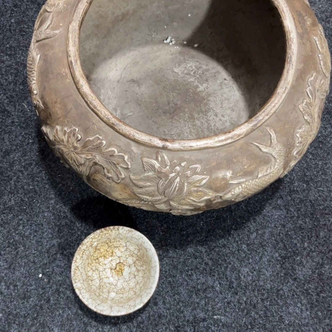 藏***獒瓷片精美手工瓷瓶