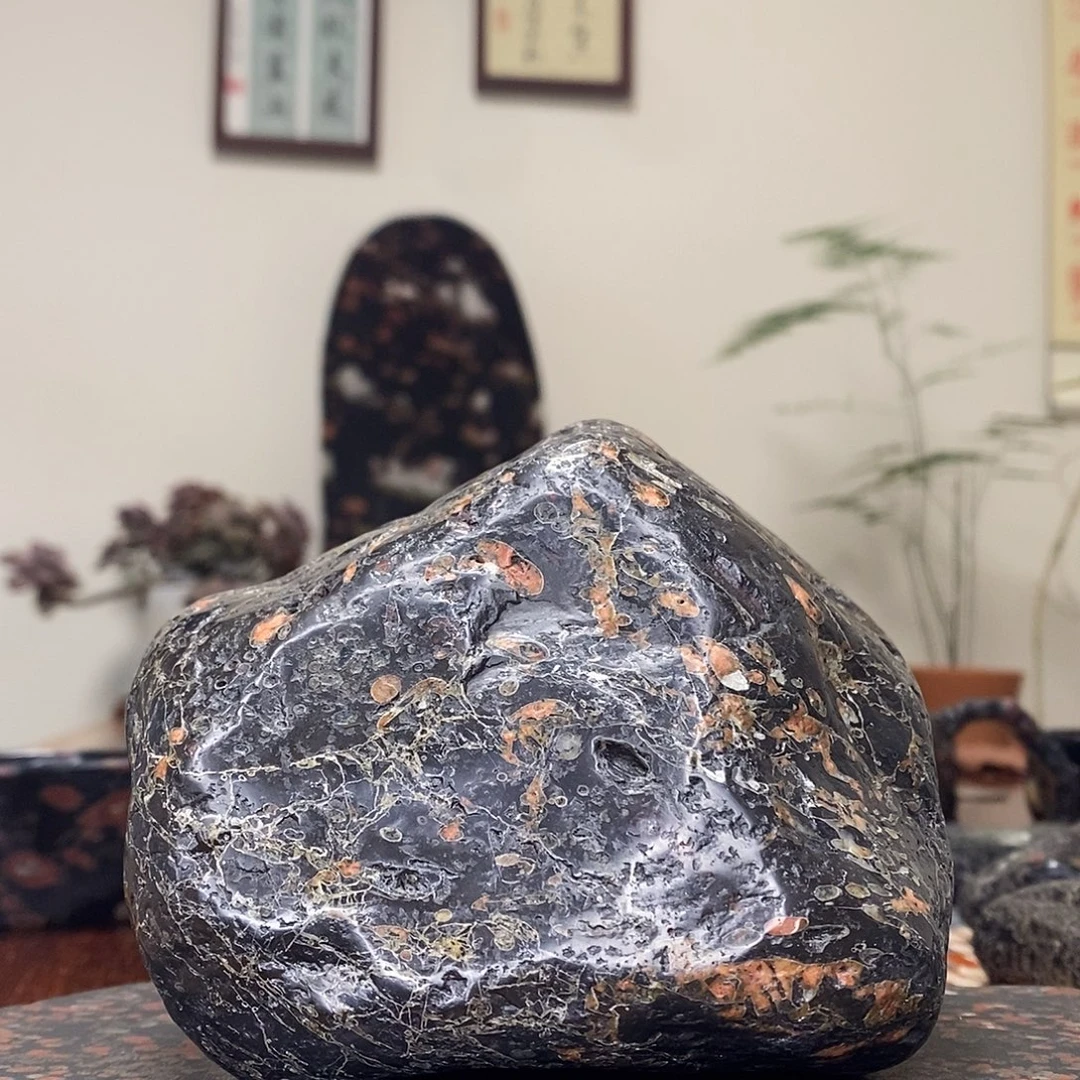 豫石匠梅花玉小鼻嘎随形手把压书石茶宠