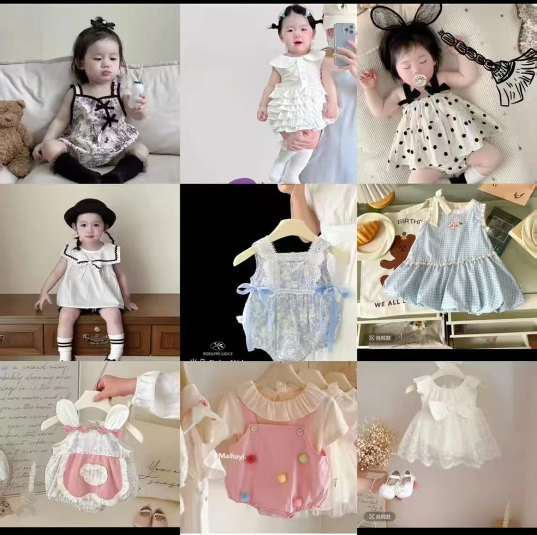 A770-A800夏款婴儿包屁连体衣服组合多风格多款式