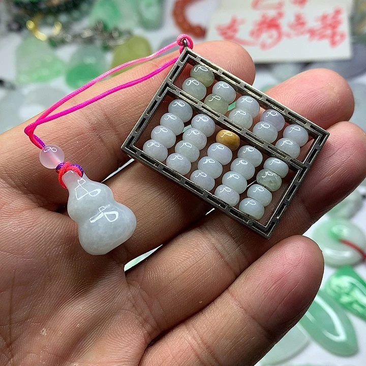 翡翠银S925镶嵌吊坠(不含链)