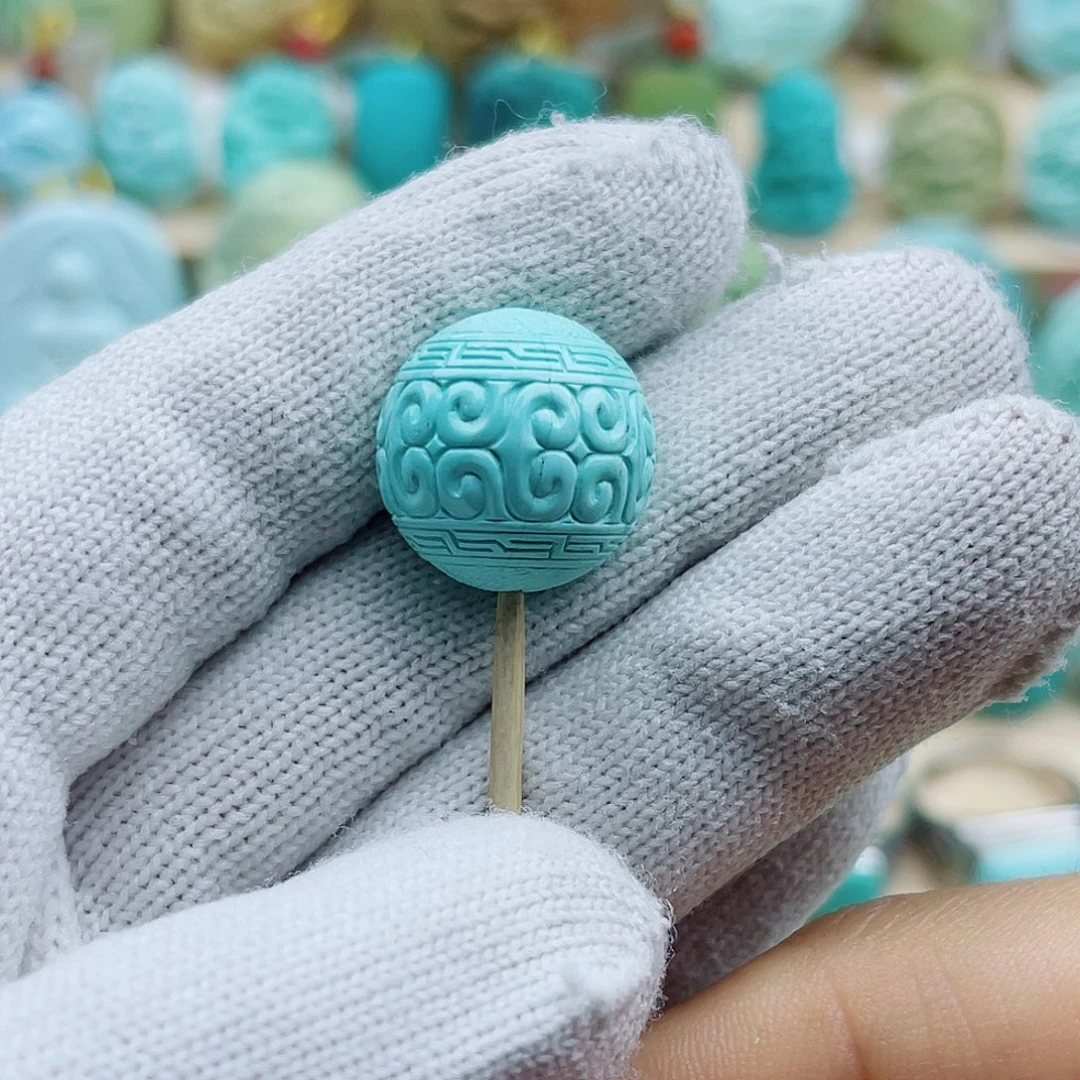 绿松石未镶嵌珠宝奇石17mm