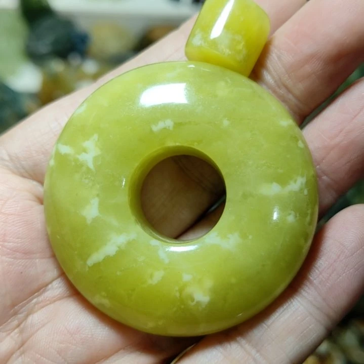 岫玉平安扣未镶嵌