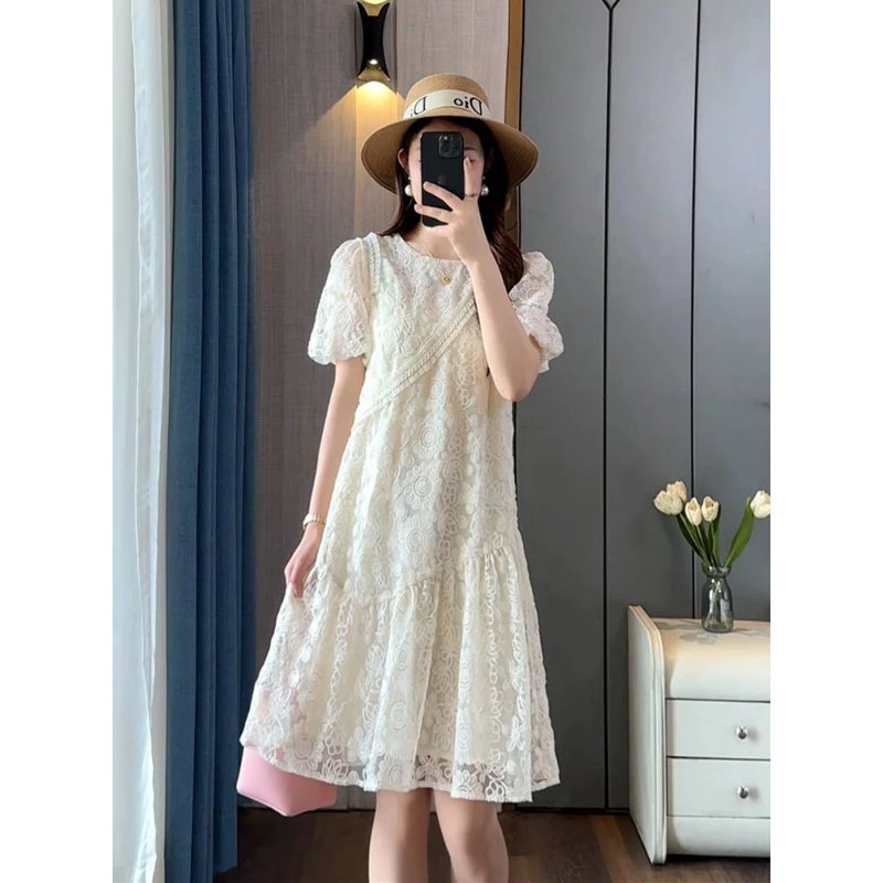 【达人专属】2025时尚大牌夏季新款女装修身显瘦连衣裙8146