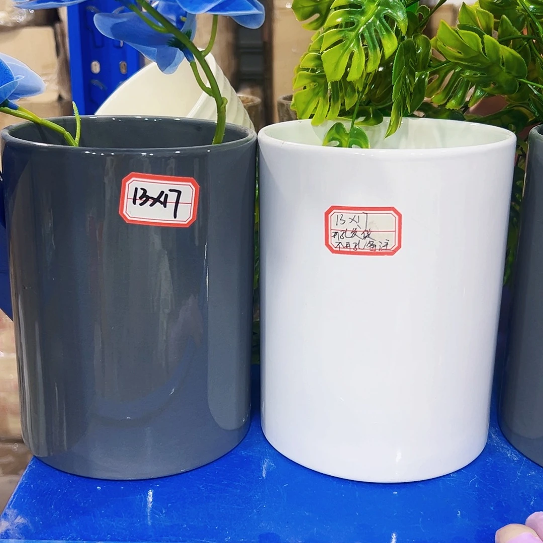 有孔外贸尾单陶瓷花盆凑单10米包邮